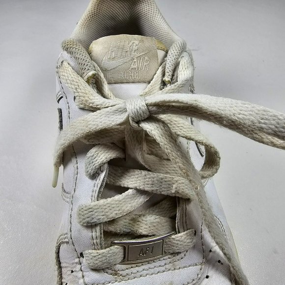 Nike Air Force One Shoes Sneakers Size 6.5Y / 8W White 314192-117 - Picture 12 of 12
